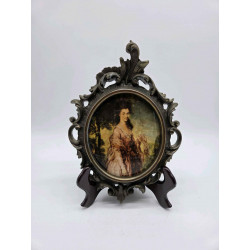 Quadro vintage con ritratto femminile