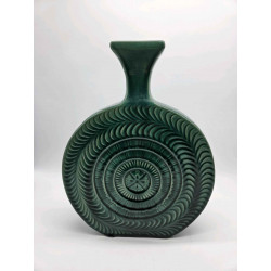 Vaso in ceramica verde in stile "Lollipop"