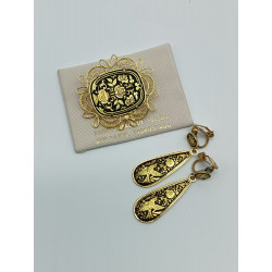 Set spilla e orecchini vintage damasceno spagnolo