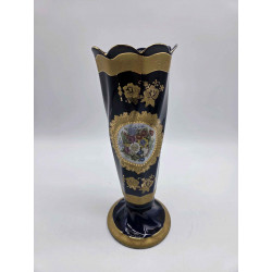 Vaso in porcellana blu cobalto French Design