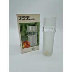 Vaso cristalleria rosenthal “Anello Bianco “ design anni 60